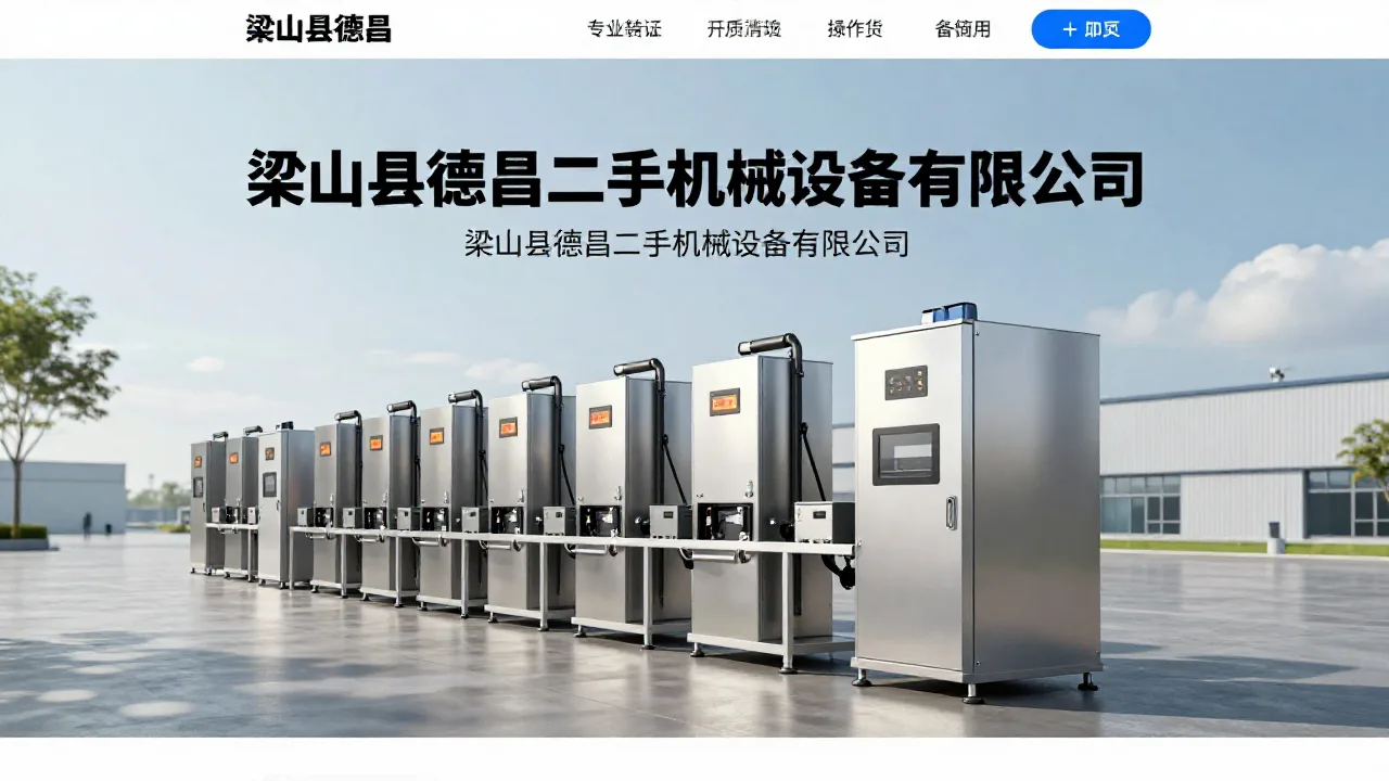 梁山县德昌二手机械设备有怎么选？公